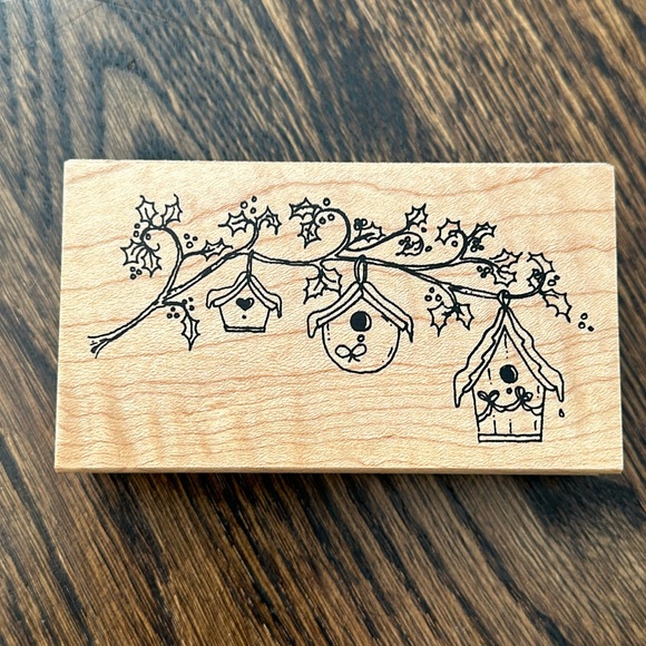 Bird House Themed Rubber Stamp - Picture 1 of 1